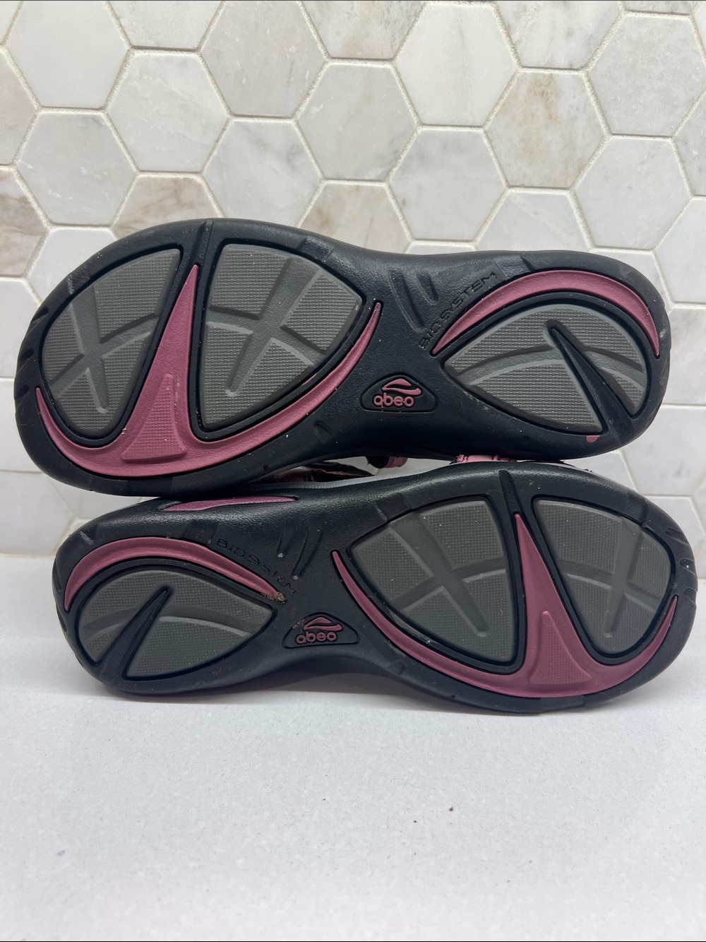 Abeo Wn 8N Huntington Leather Sport Sandals Women's Comfort Hiking Purple - Picture 6 of 7